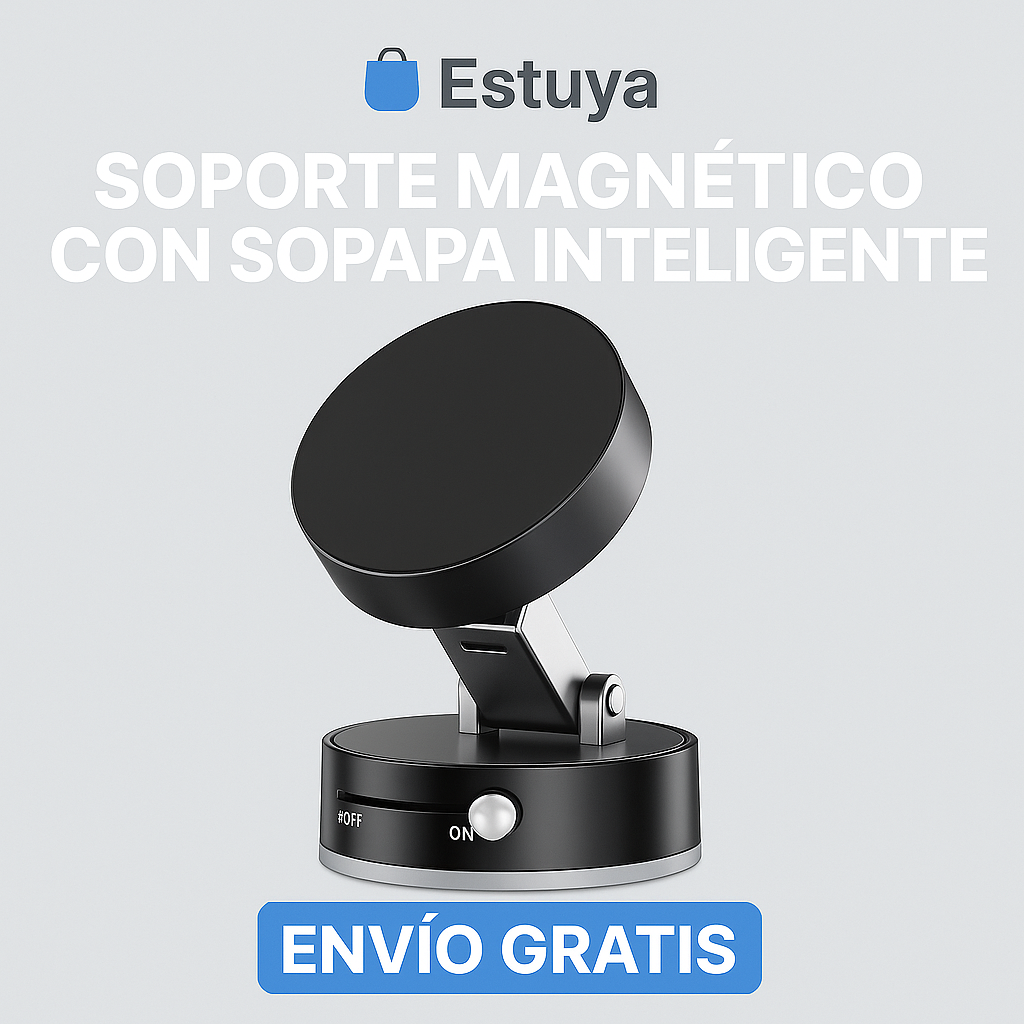 Soporte para celular magnético con Sopapa