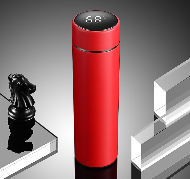 Termo Con Sensor De Temperatura Botella Térmica De 500 Ml