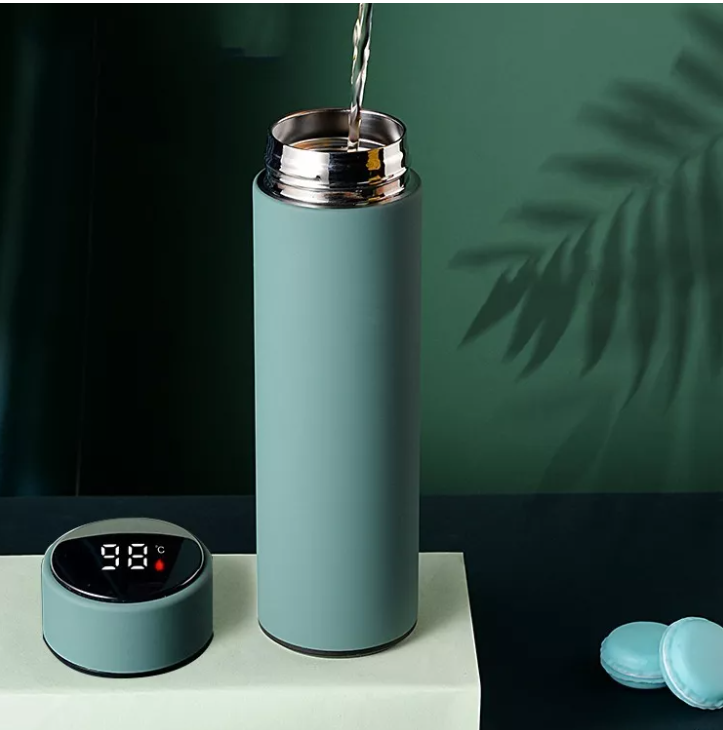 Termo Con Sensor De Temperatura Botella Térmica De 500 Ml