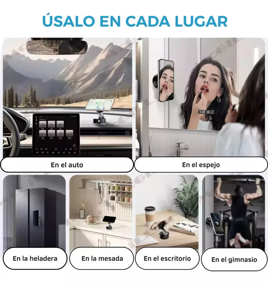 Soporte para celular magnético con Sopapa