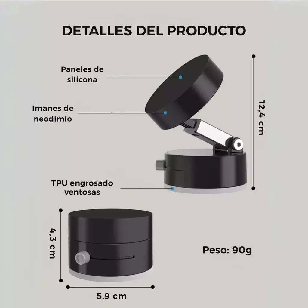 Soporte para celular magnético con Sopapa